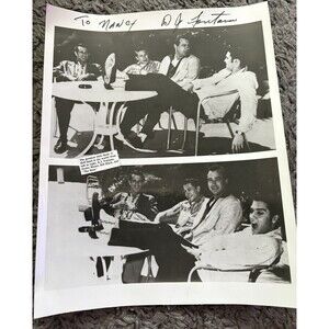 D.J. FONTANA HAND SIGNED ORIGINAL AUTOGRAPH 8x10 PHOTO Elvis Presley Drummer